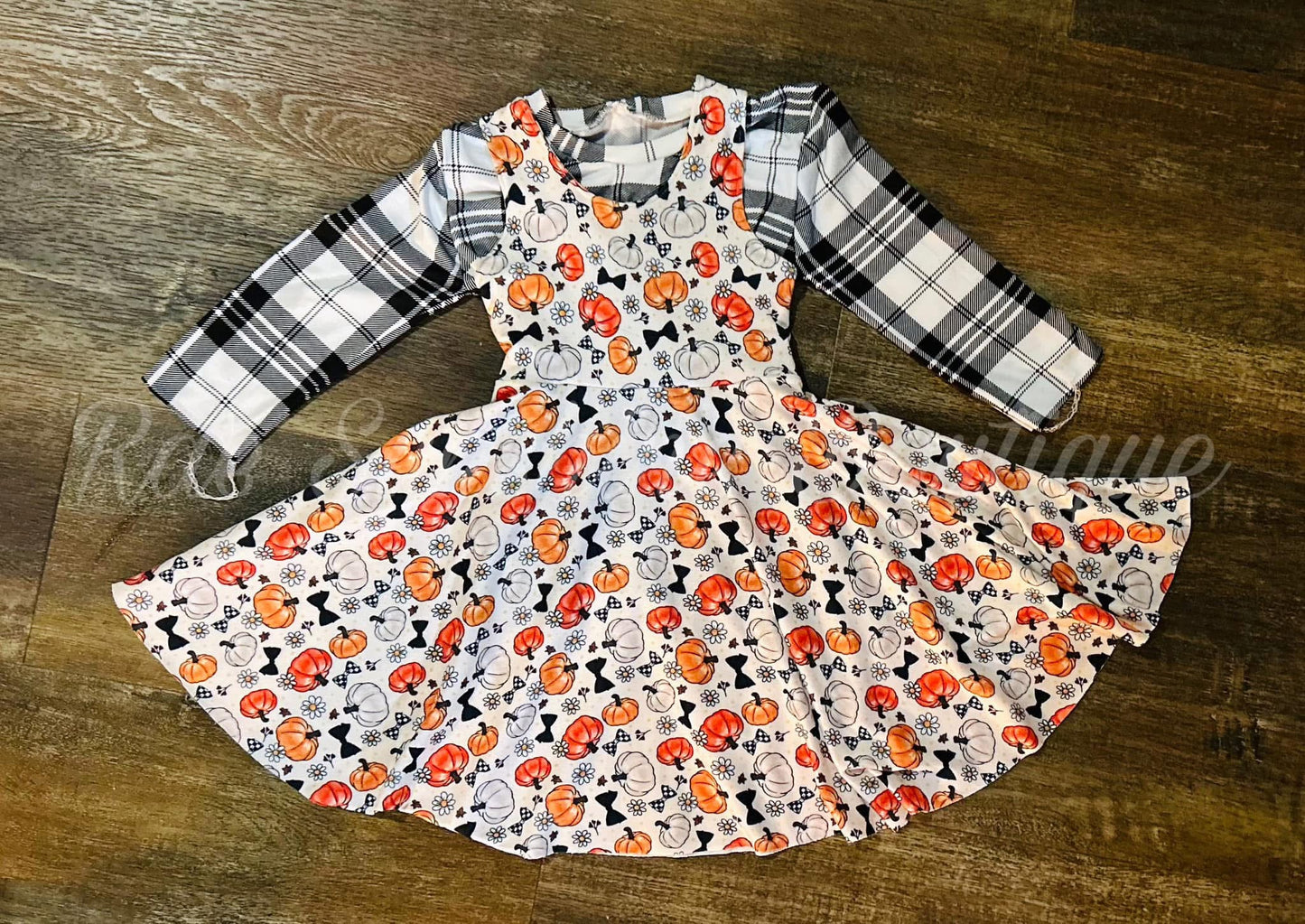 Ready To Ship 4T pinafore dress & shirt (needs cuffs on shirt)