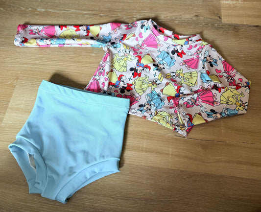 LS Cropped Swim & Bottoms