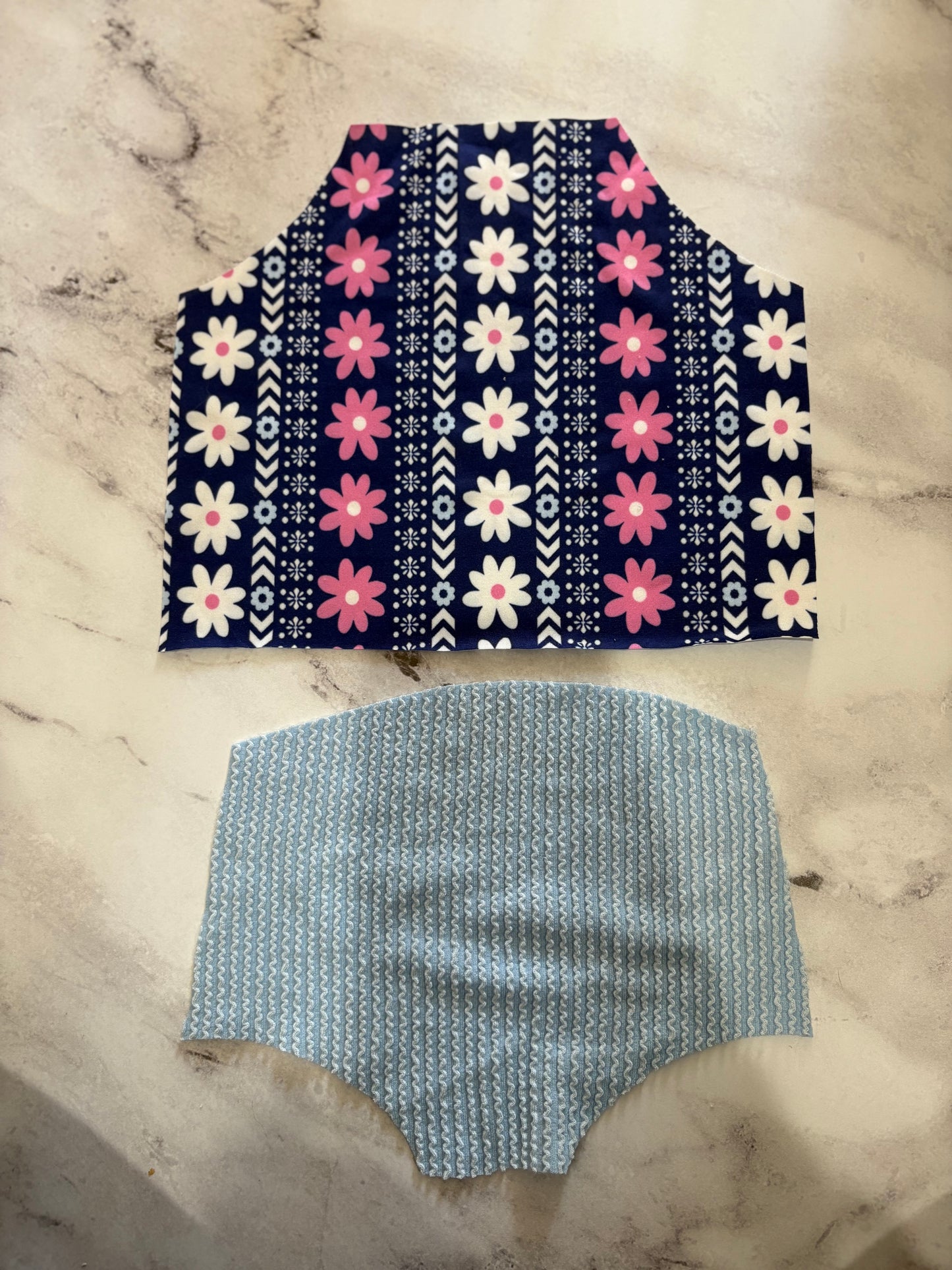 Ready To Ship 3/6m Cami tank & bummies (unfinished)
