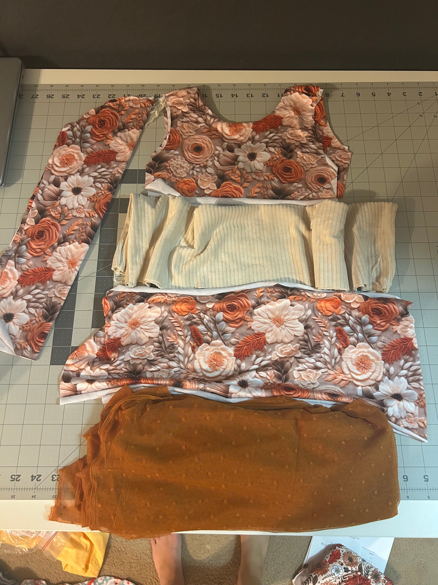 Ready To Ship Size 6 long sleeve tier dress
