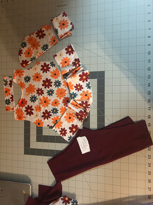 Ready To Ship Size 3/6m Jasmine top and Leggings