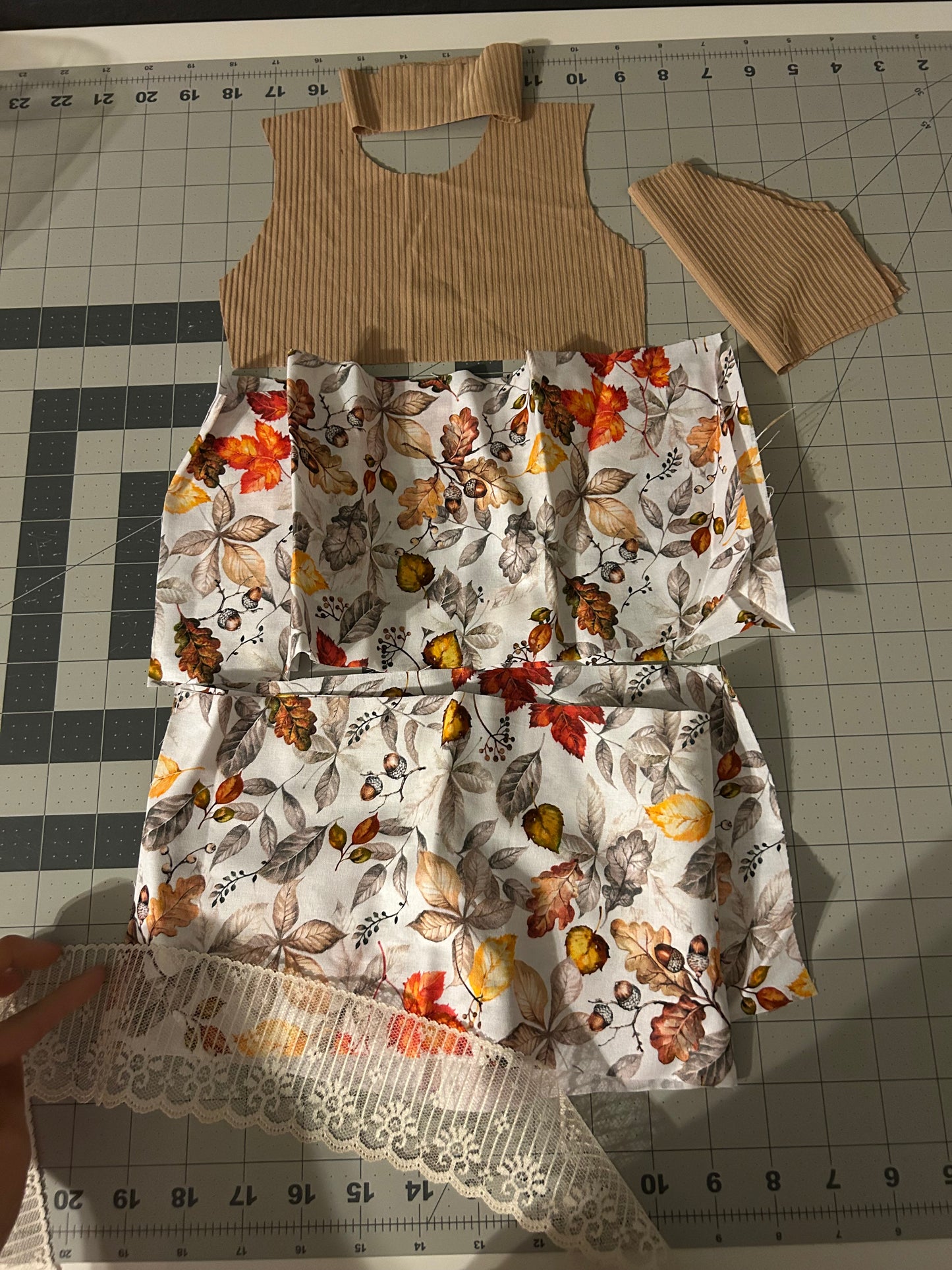 Ready To Ship 12/18m Tier dress with lace trim